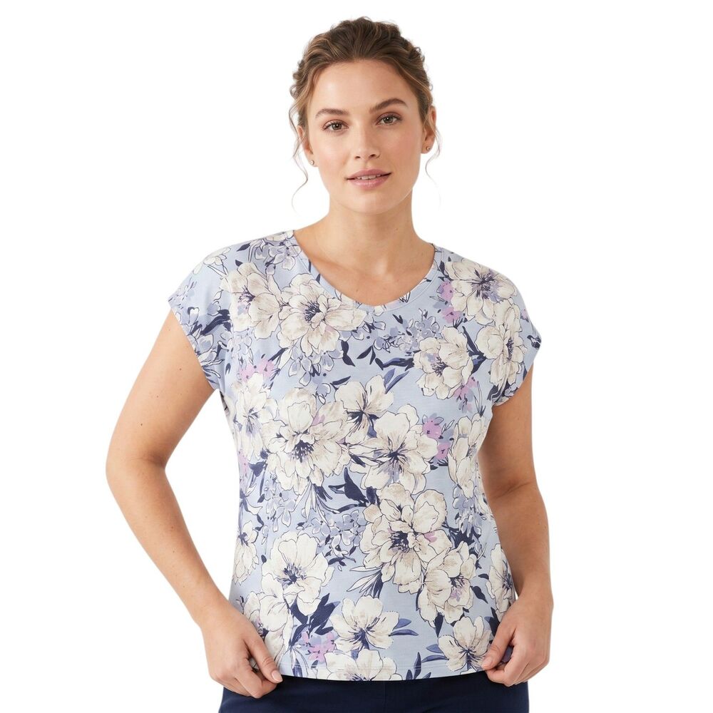 Emily Daniels XL Floral Short Sleeve Top